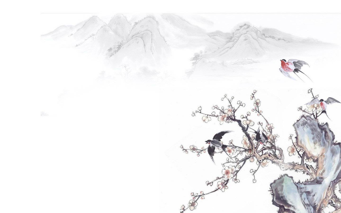 唯美淡雅中国风壁纸桌面图片