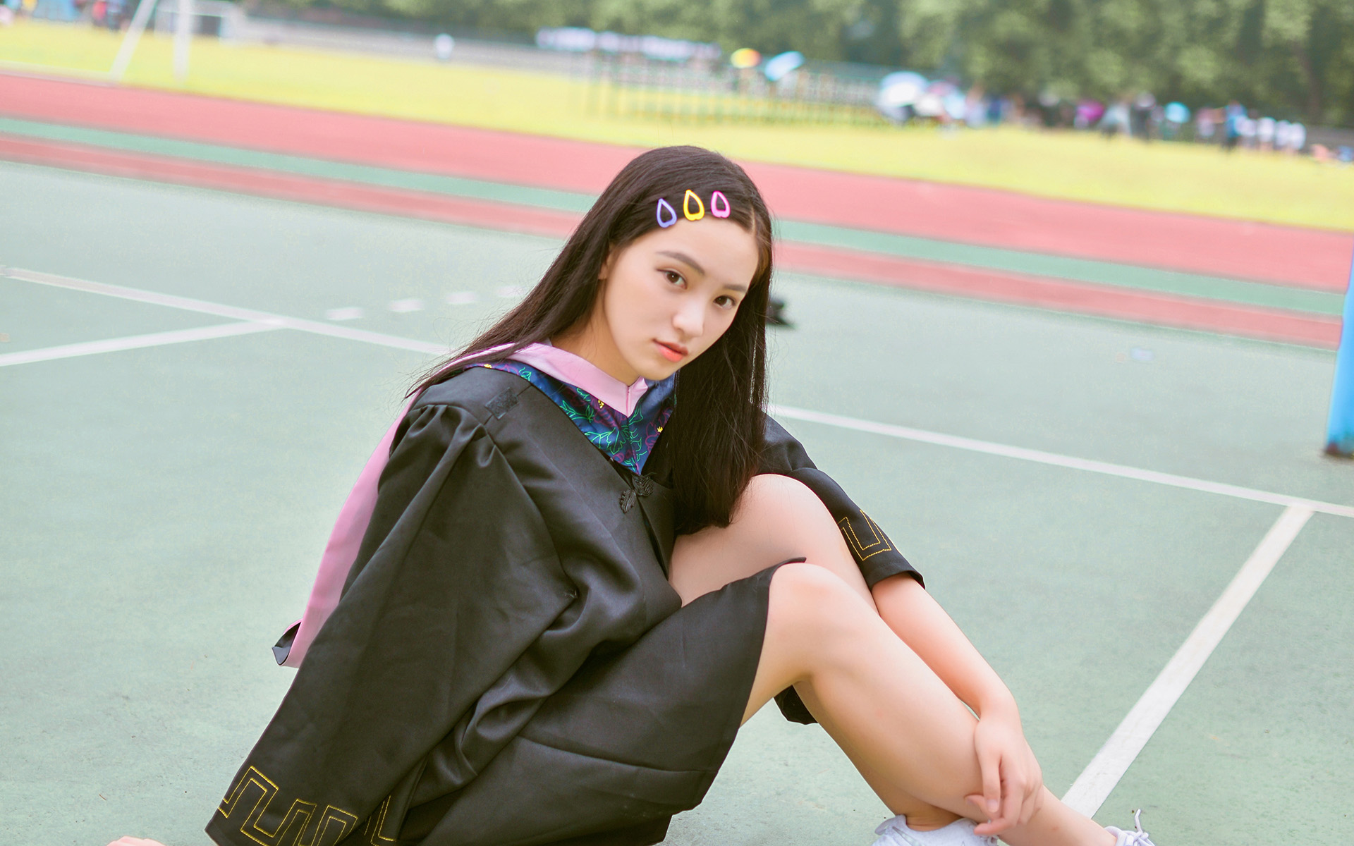 武大女神黄灿灿毕业照壁纸图片大全