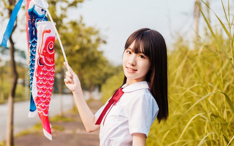 日系小清新美女高清壁纸图片