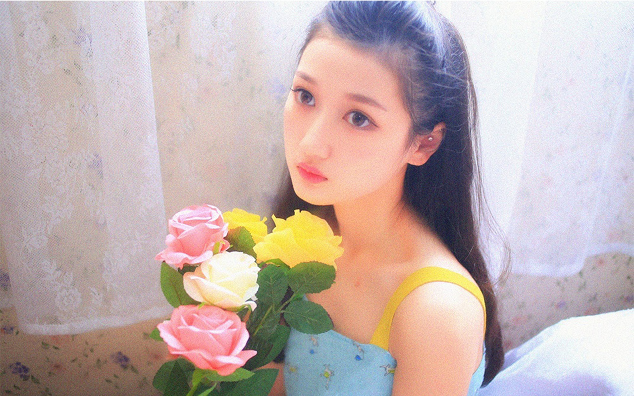 日系少女复古写真电脑桌面壁纸图片