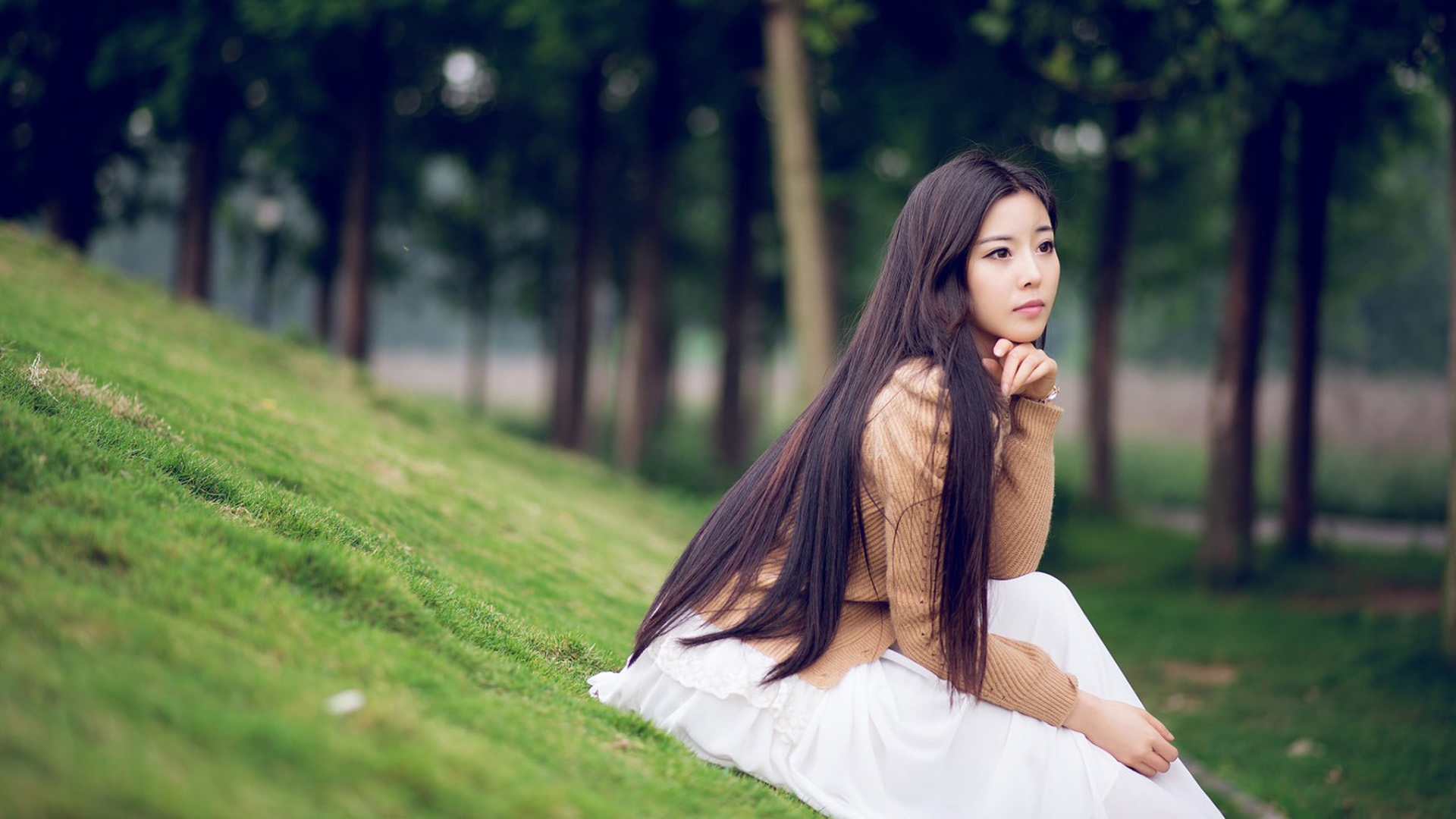 精选笑容甜美的小清新美女壁纸图片大全