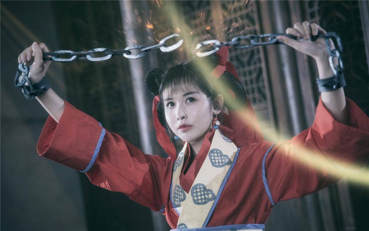 美女cosplay倚天屠龙记人物桌面壁纸图片