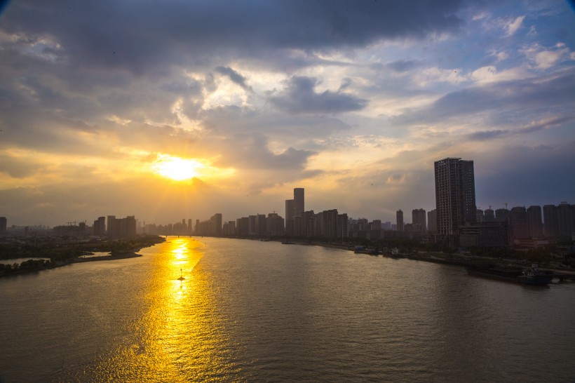城市唯美的日落图片高清合辑