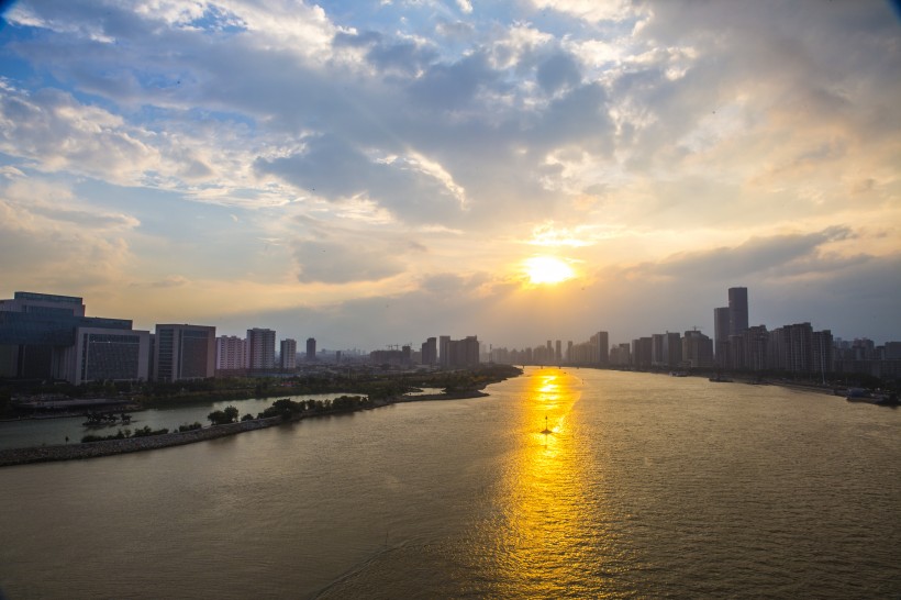 城市唯美的日落图片高清合辑