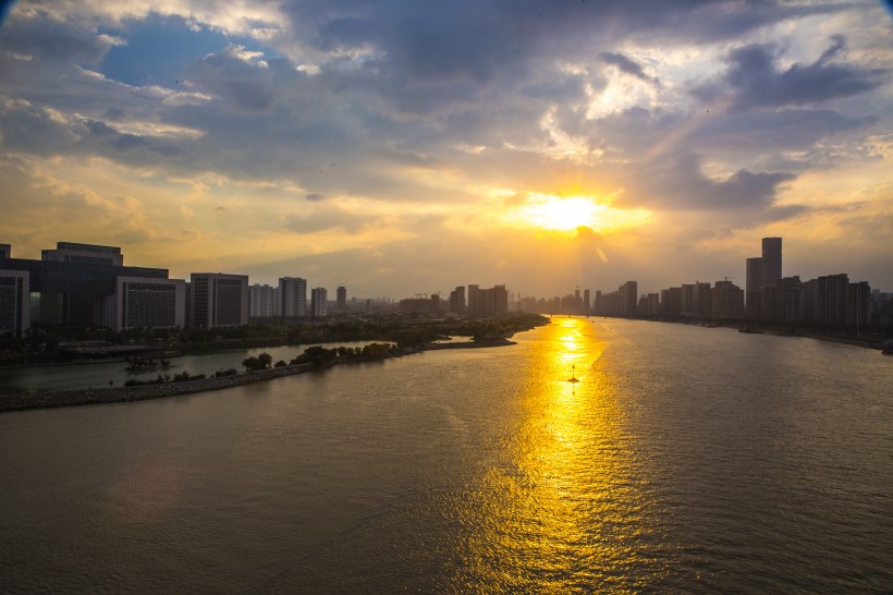 城市唯美的日落图片高清合辑