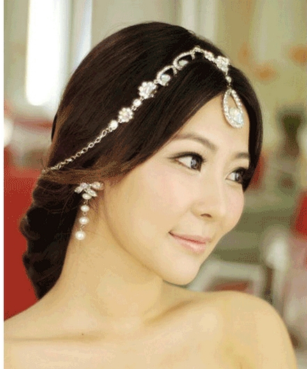 唯美韩式新娘盘发图片高清大全