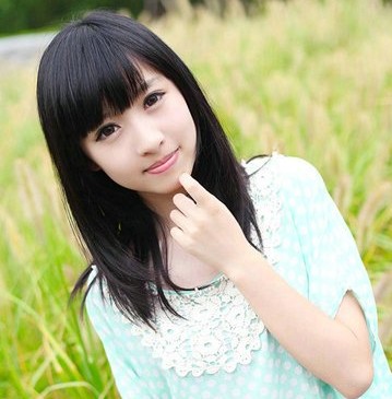 清纯女生最爱的中长直发发型图片