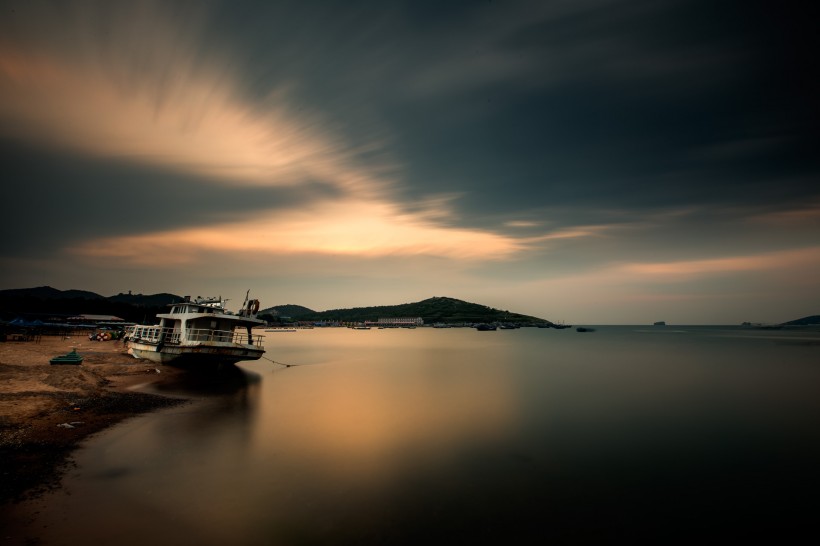 宁静的海湾风景图片超极美