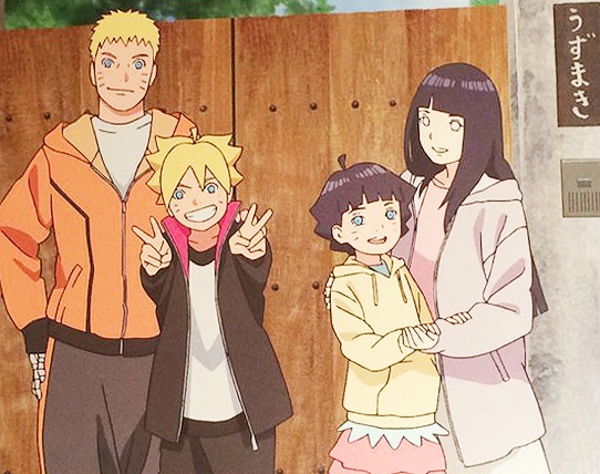 火影忍者鸣人一家图片大全