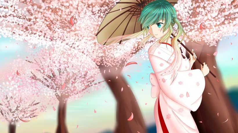 精美初音未来动漫绘画桌面壁纸