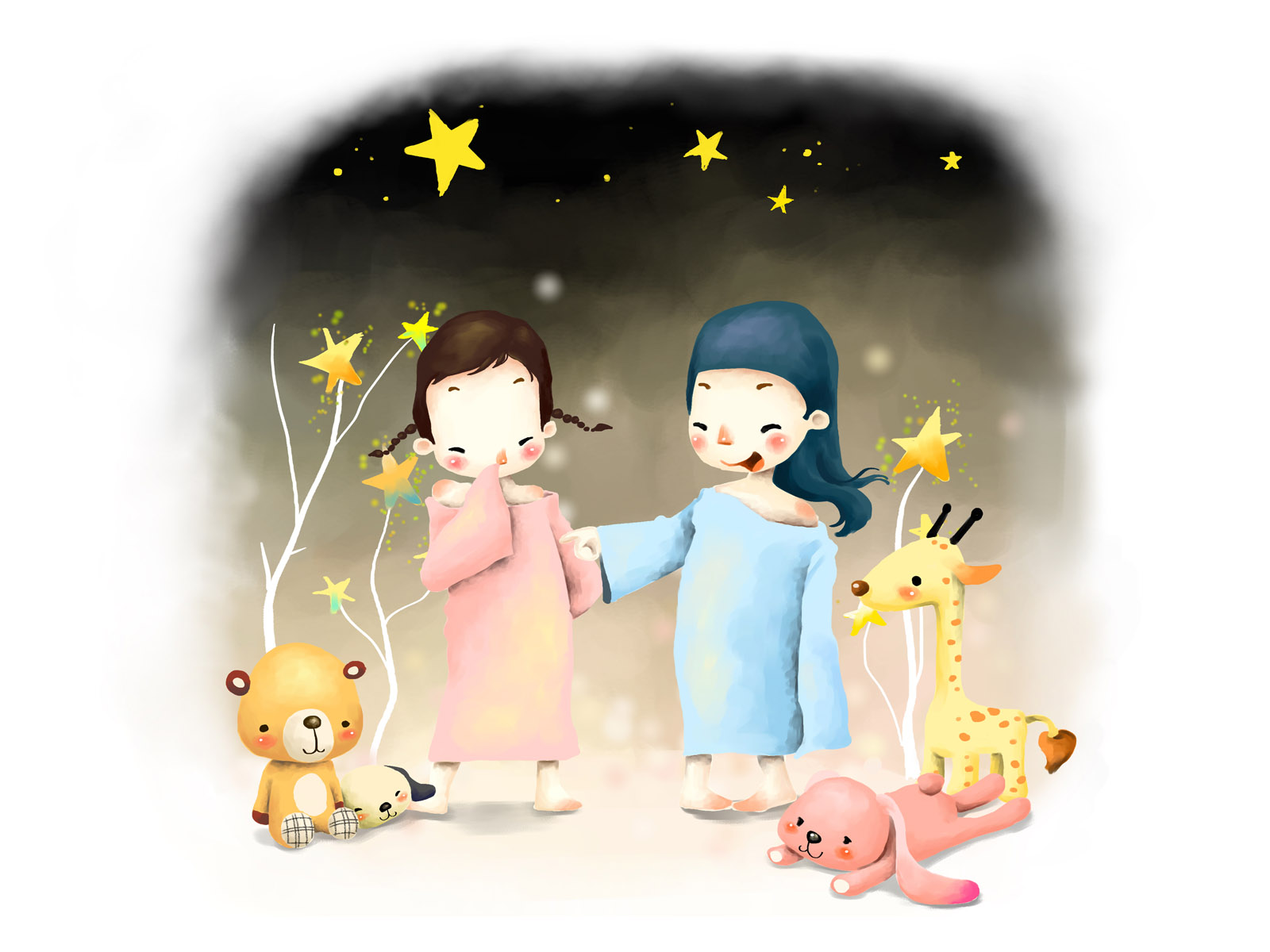 卡通梦幻童年电脑桌面图片