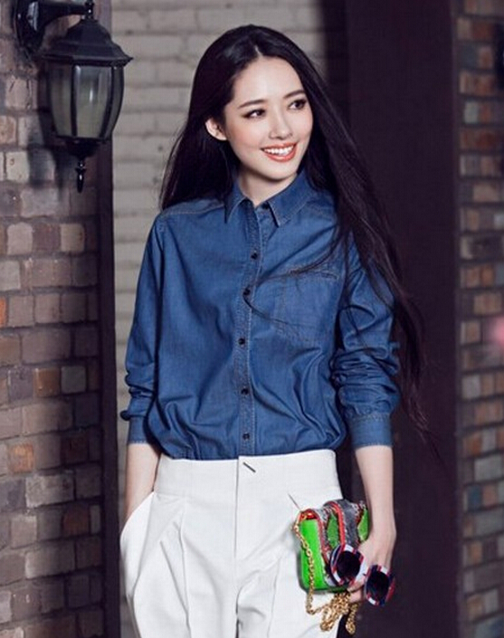 时尚有气质的女生长直发发型图片大全