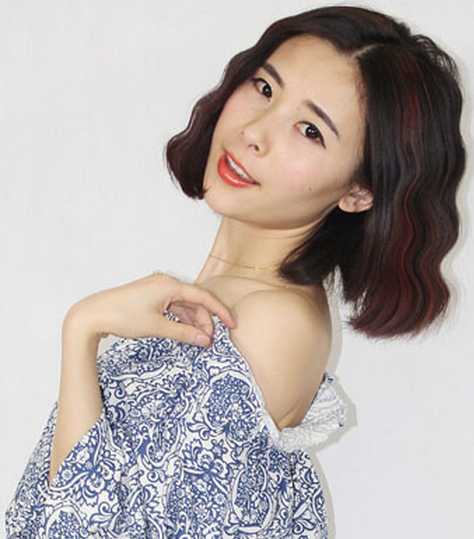 韩式女生水波纹烫发图片精选合辑