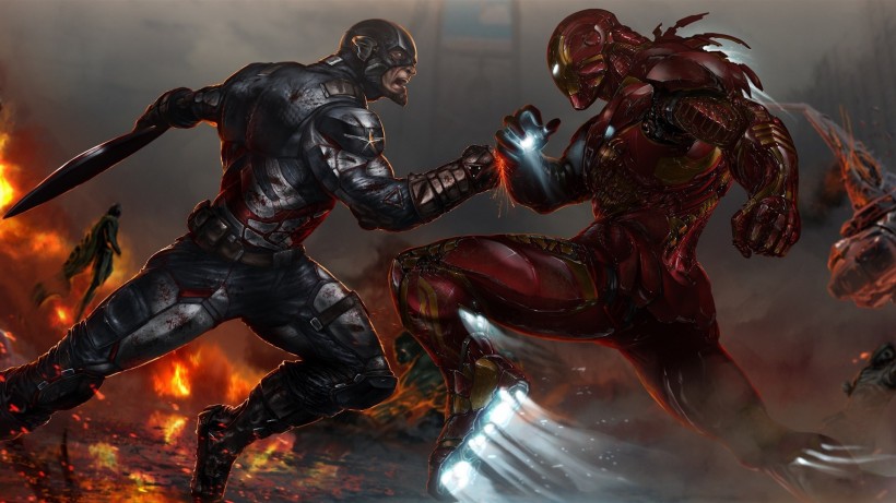 手绘美国队长图片动漫桌面壁纸