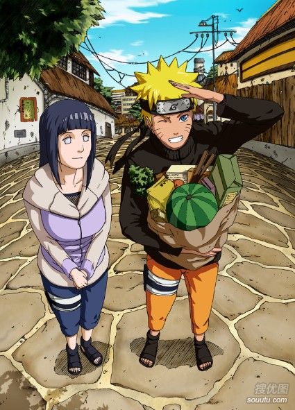 火影忍者漩涡鸣人与雏田图片