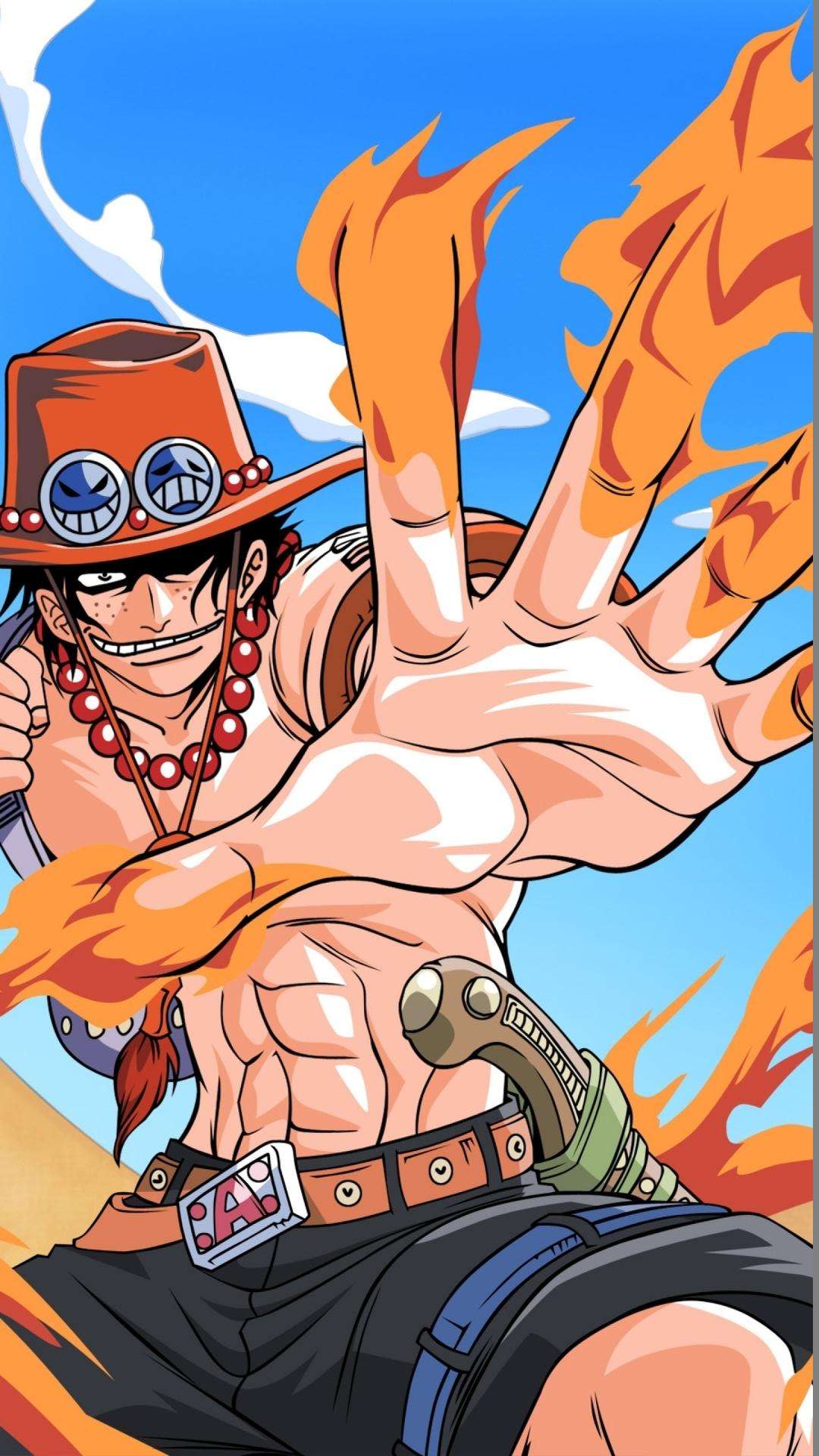 唯美霸气海贼王艾斯炎帝图片