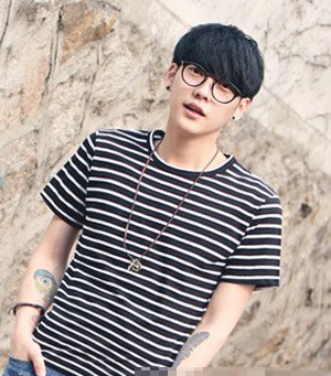 男生齐刘海韩版发型图片大全