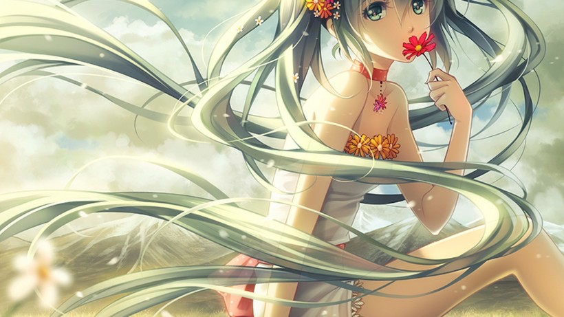 精美初音未来动漫绘画桌面壁纸