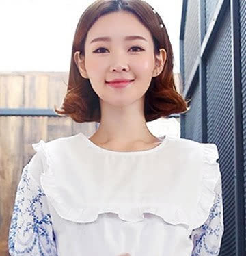 好看的韩式短发烫发发型图片