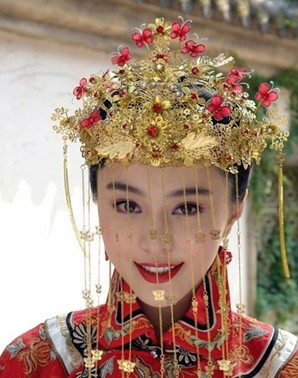 古装新娘盘发发型图片高清
