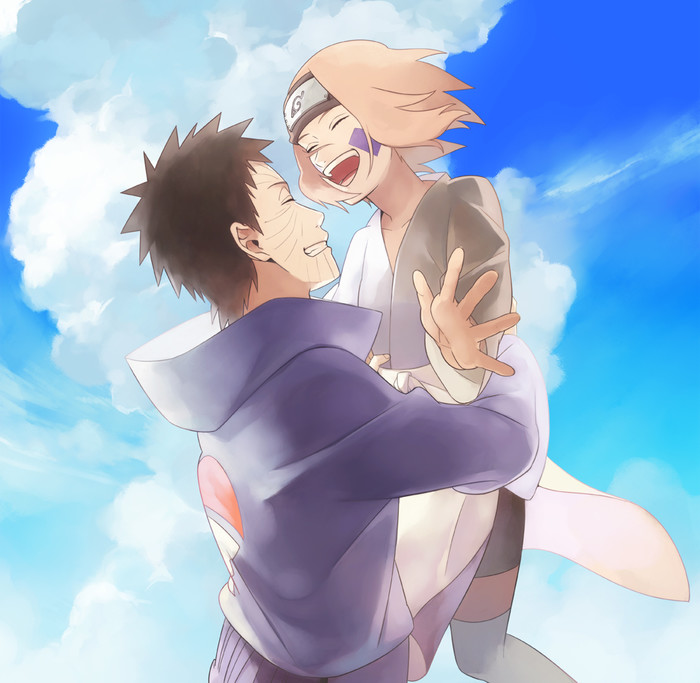 火影忍者动漫人物拥抱图片大全