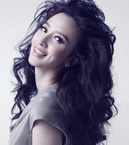 气质女神范长发波浪大卷发图片大全
