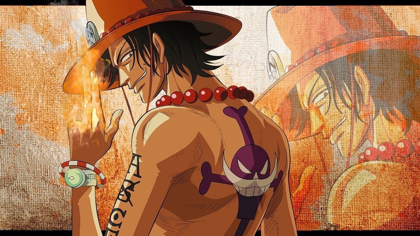 唯美霸气海贼王艾斯炎帝图片