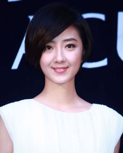 文艺范女星小清新刘海发型图片