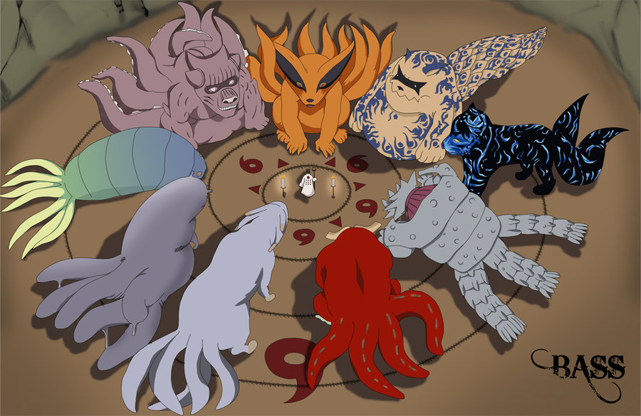 火影忍者九大尾兽高清动漫图片大全