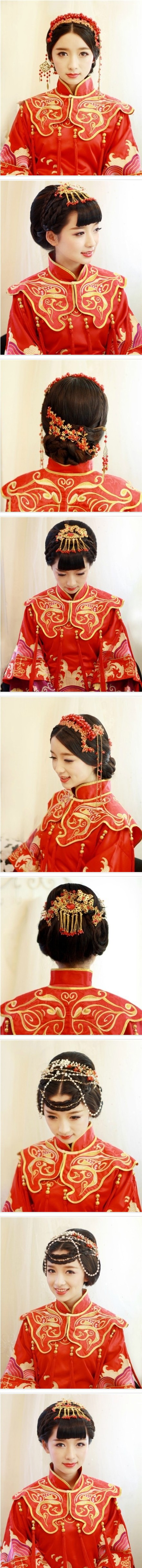 中式婚礼新娘发型图片精选