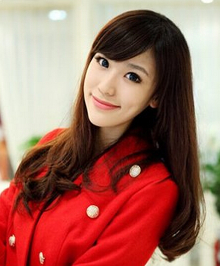 淑女风中长发微卷发型图片精选