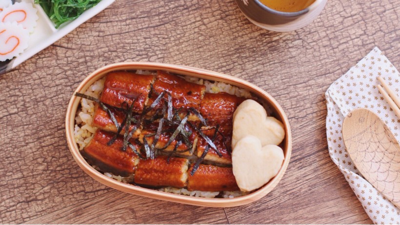 美味的鳗鱼饭桌面壁纸