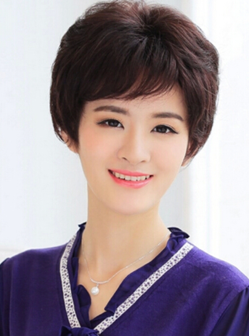 女人短发烫发发型图片优雅减龄