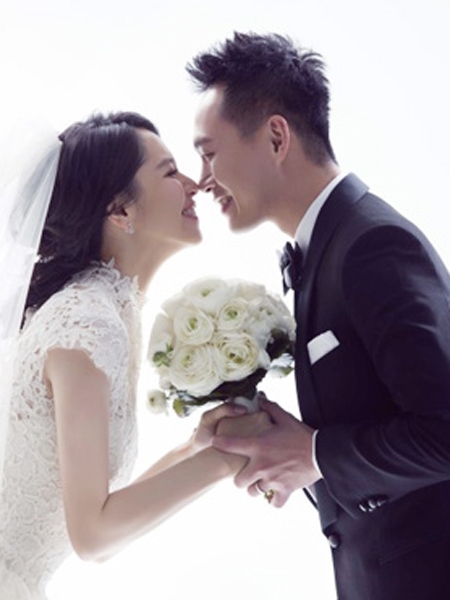 徐若瑄李云峰婚纱照发型唯美浪漫