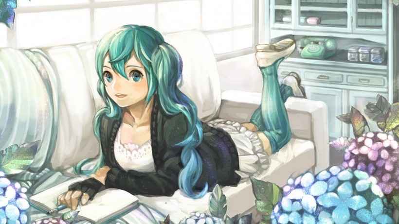 精美初音未来动漫绘画桌面壁纸