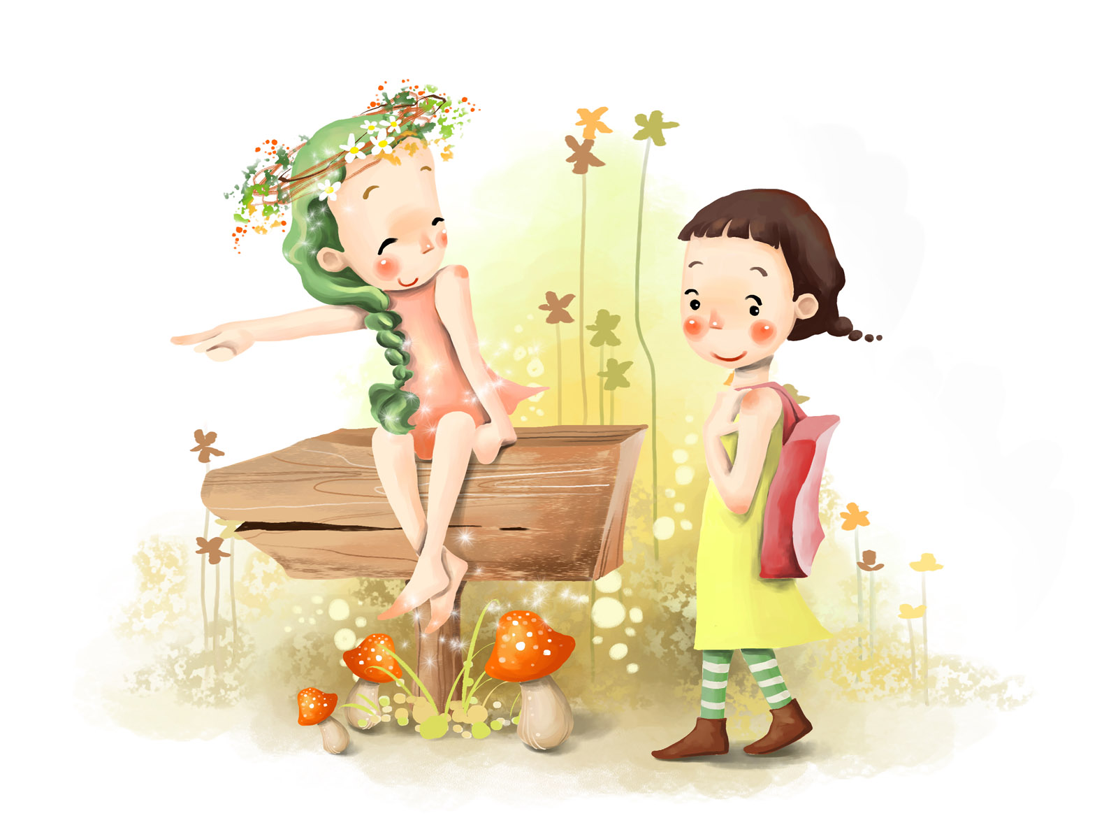 卡通梦幻童年电脑桌面图片