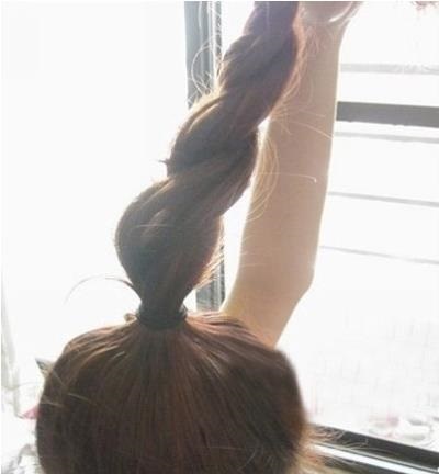 空气刘海丸子头扎法图解超甜美