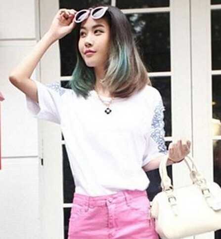 气质女生中分梨花头图片精选合辑