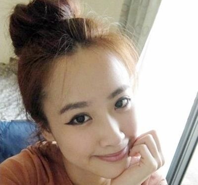 空气刘海丸子头扎法图解超甜美