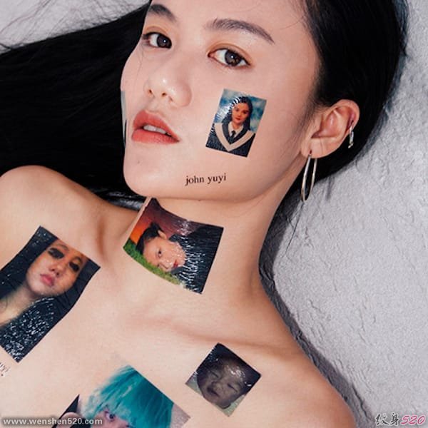 临时的脸纹身艺术图片合辑